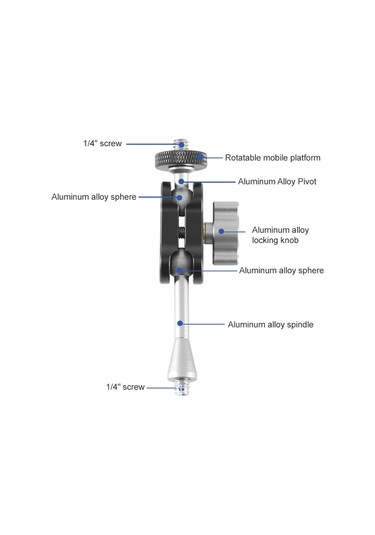 Sones Bexın Tm-3 Çok İşlevli Magic Arm Top Montaj Kelepçesi Klipsi