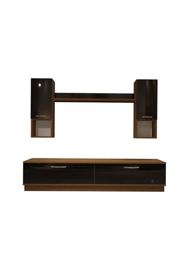 Decoraktiv Eko 5dab Mdf Std Tv Ünitesi Tv Sehpası Ceviz - Siyah