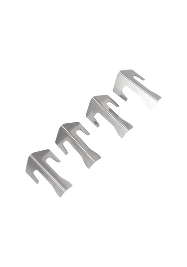 Hangfox 4 Adet Paslanmaz Çelik Izgara Arka Planı Spacerları - 5cm Mesafe Sağlar, Barbekü Mangal Ve Kettle Izgaralar İçin Uygun, Kolay Kurulum Ve Temizlik