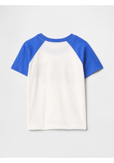 Erkek Bebek Gap Logo T-shirt Kırık Beyaz-5982 Krem