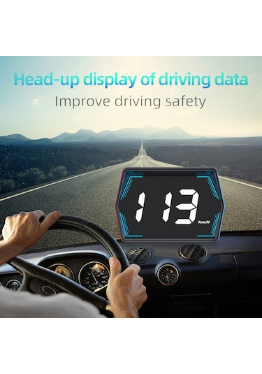 Head Up Display, Gps Hız Göstergesi Evrensel Araç Heads-up Siyah