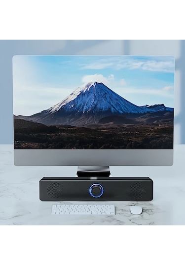 Willowhaven Siyah Usb Güçlü Masaüstü Hoparlör Çift Hoparlörlü Stereo Ses Pc Ve Müzik Çalar İçin