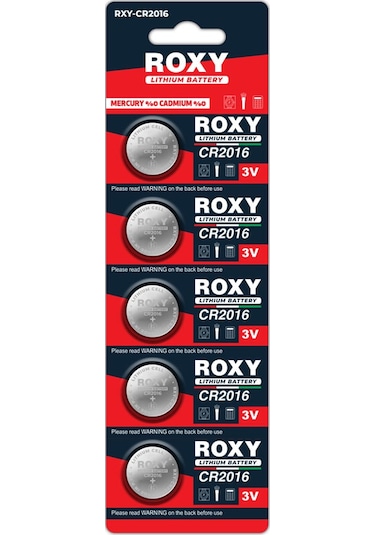 3v Lityum Cr2016 Düğme Pil 5 Li Paket