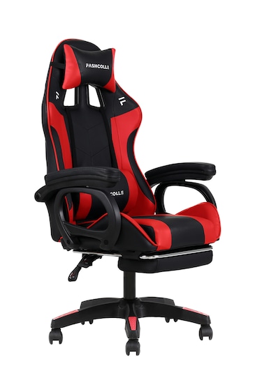 Fashcolle Dynamic Masajlı Oyuncu Koltuğu Kırmızı - Siyah
