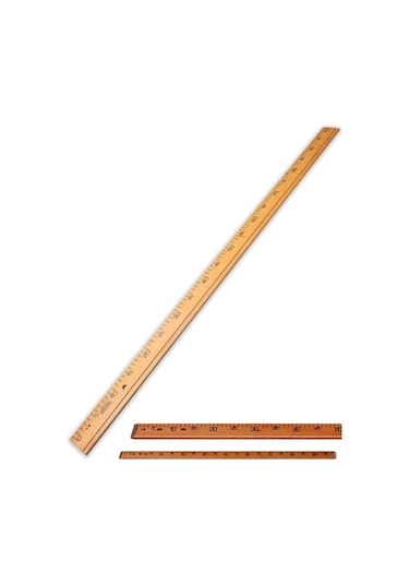 Cetvel Tahta 100 Cm Çok Renkli