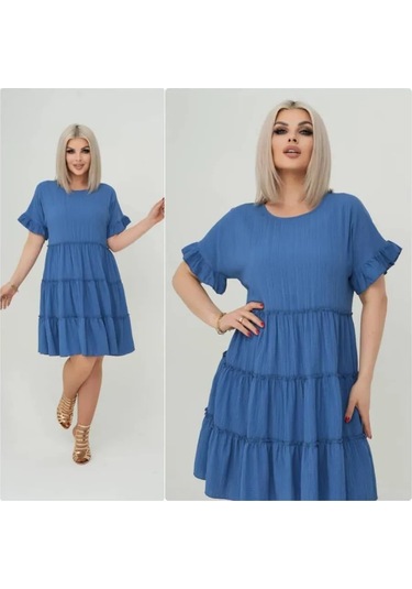 Princesse Büyük Beden Pamuklu Elbis 444599735