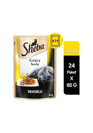Sheba Selection Tavuk Etli Pouch Yetişkin Kedi Yaş Maması 24 x 85 G