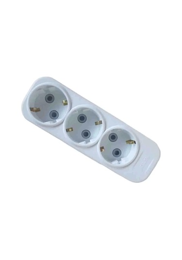 Elbi Myra 3'lü Çocuk Korumalı Topraklı Grup Priz Klemensli