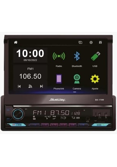 Blueway Bs-170w İndach Oto Teyp 7"