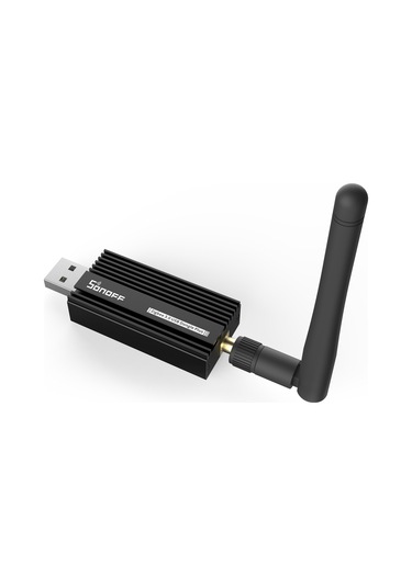Vkemall Sonoff Zbdongle-e Zigbee 3.0 Usb Anahtarı: Ev Otomasyonu Ağ Geçidi, Çeşitli Zigbee Cihazlarını Yerel Kontrol, Alüminyum Gövde, Antenli, Siyah