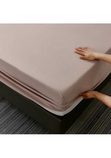 Novahub Tüm Kapak Nefes Alabilir Su Geçirmez Yatak Örtüsü, İdrar Geçirmez Çarşaf Ve Yastık Kılıfı - 90x200cm Camel Renkli Camel