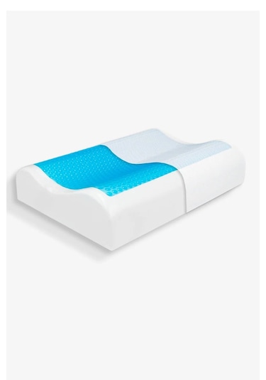 Varol Lunora Serinletici Jelli Visco Yastık 60x40x14 Beyaz/50x70cm Beyaz