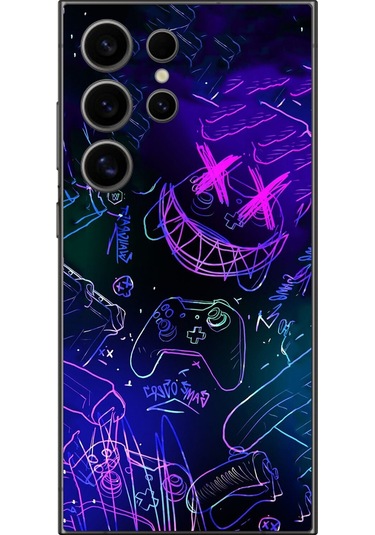 Samsung Galaxy S24 Ultra Uyumlu Şeffaf Kılıf Graffiti 4 Tasarımlı