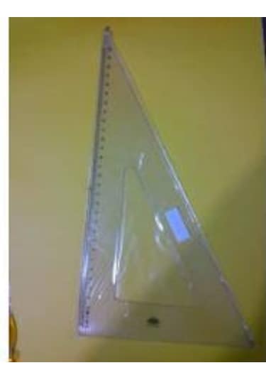 Gönye 45x45x90 + 30x 60x 32 CM Hatas 2 Adet Cetvel