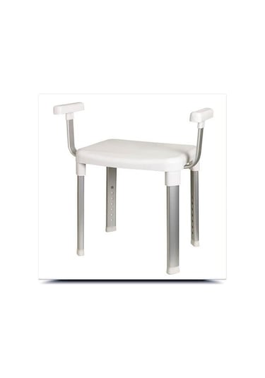 Primanova Cappadocia  Kollu Banyo Sandalyesi Beyaz