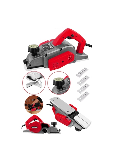Steiner 4200 Watt Bakır Sargılı Planya Rende Makinesi + 4 Bıçak K