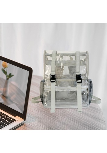 Suntek Kadınlar Ve Kızlar Için Şeffaf Sırt Çantası , Gri