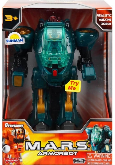 M.a.r.s Sesli Ve Işıklı Zırhlı Robot