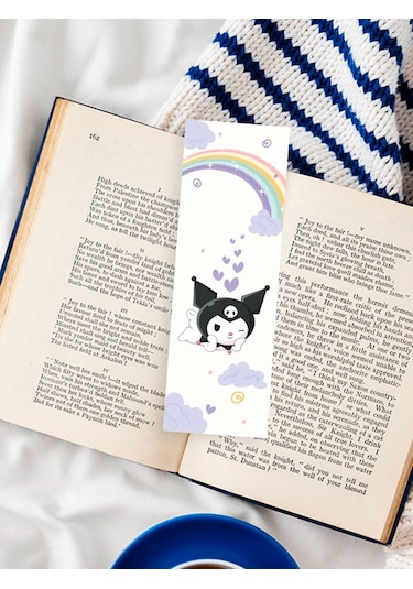 Sanrio Kuromi Anime Karışık Tasarım 10 Adet Kitap Ayraç Seti Pytk