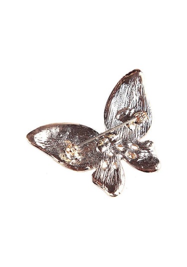 Kadınlar İçin 1 Adet Kelebek Broş Yapay Elmas Broşlar Moda Renkli Kelebek Broş Moda Düğün Takıları Çok Renkli