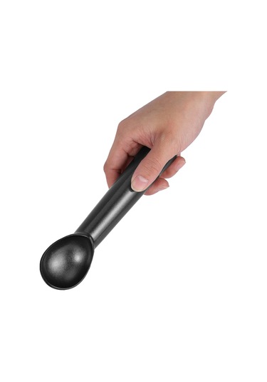 Geeroyoo Alüminyum Dondurma Kaşığı, Anti Yapışkan Kaplama, Konforlu Kolu, Ev/dükkan Kullanıma Uygun Gümüş Gümüş