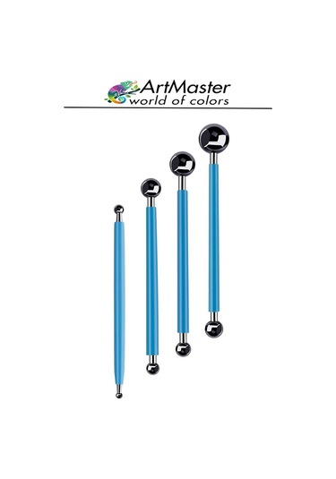 Top Uçlu Seramik Ve Kil Modelleme Seti 4 Lü 1 Paket Pasta Şekil Verme Ve Modelleme Şeker Hamuru Şekillendirme Pasta