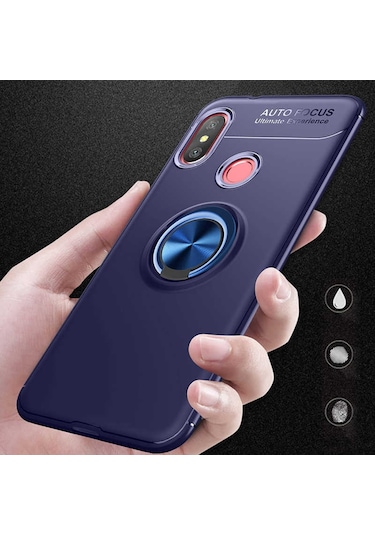 Xiaomi Redmi Note 6 Pro Kilif Yüzüklü Magnetli Ravel Case 392473510