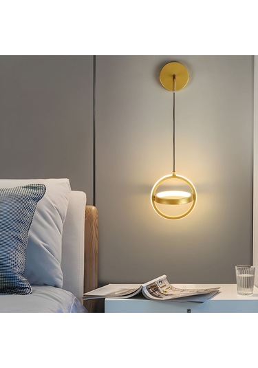 İç İçe Halka Sarkıt Led Beyaz Işık Ultra Power Led Avize B