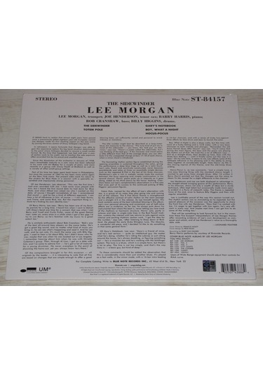Lee Morgan - The Sidewinder - 33 LP Albüm ! Ambalajlı
