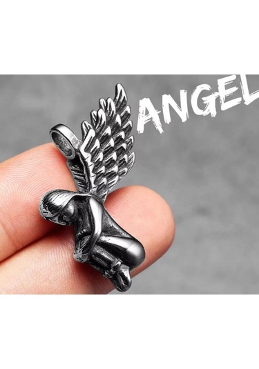 Paslanmaz Çelik Melek Kanat Kolye