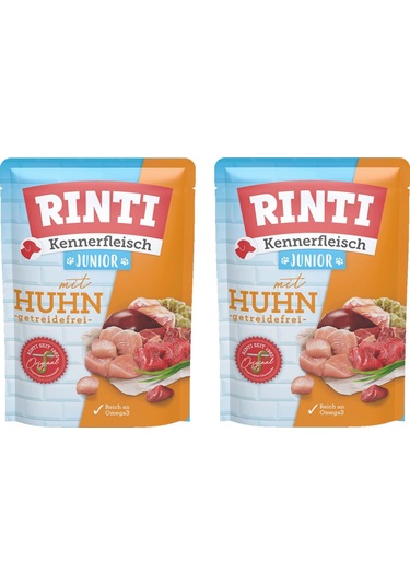 Rinti Pouch Tavuklu Yavru Köpek Yaş Mama 400 G X 2 Adet