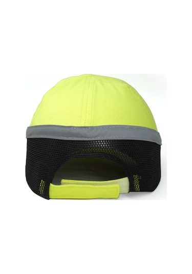 Darbe Emici Şapka Baret Kep Sarı - Reflektörlü 7004