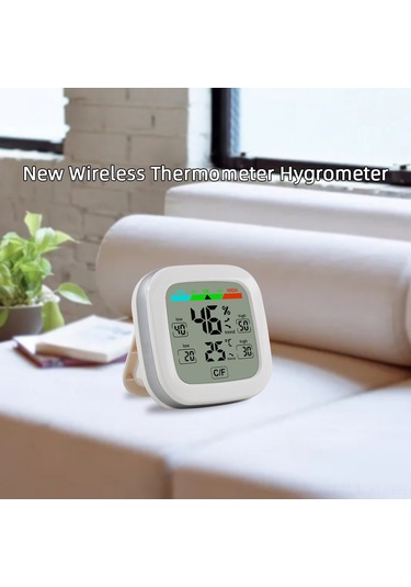 Lemestar Dijital Isı Ve Nem Ölçer Fj737 - Pil Yok - 0-50 C Aralığı - 0.5 F Doğruluk - 20-95% Rh Ölçümü