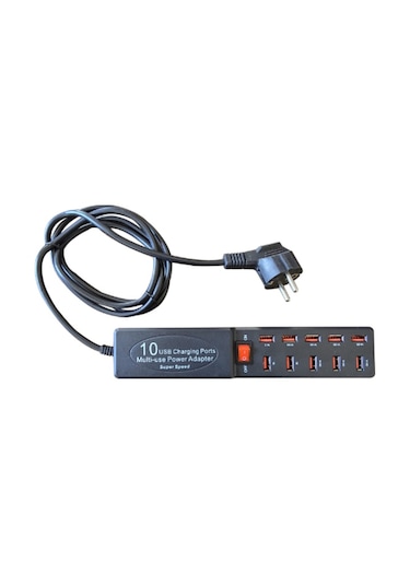 River World Şarj Adaptörü Usb 10 Portlu
