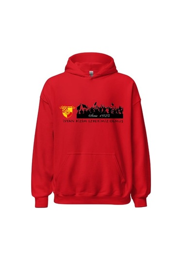 Göztepe Kapşonlu Sweatshirt - İsyan Bizim Ezberimiz Olmuş 001