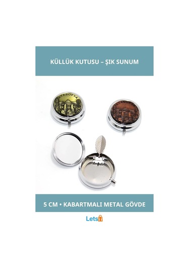 Ayasofya Kabartmalı Yöresel 5 Cm Tekli Küllük Kutusu