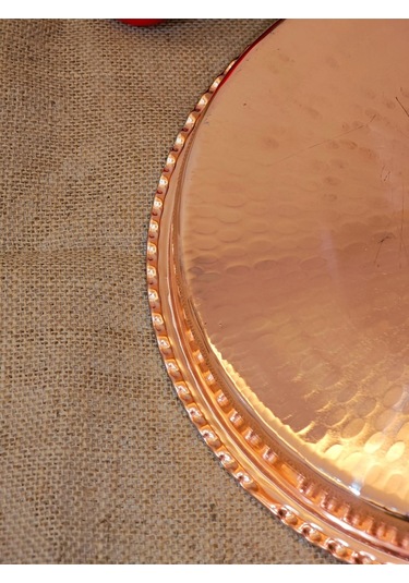 Modabakir Bakır Yuvarlak Fırın Tepsisi 35 Cm Model:5436550 Bakır