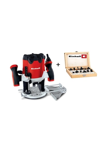 Einhell TE-RO 1255 E Dik Freze Makinesi + 12 Parça Freze Uç