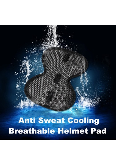 Neevoyu Siyah Motosiklet Kask İç Çantası - Soğutucu Etki, Ter Emici, Yeniden Kullanılabilir, Kolay Yıkama, Kask Ömrünü Uzatır