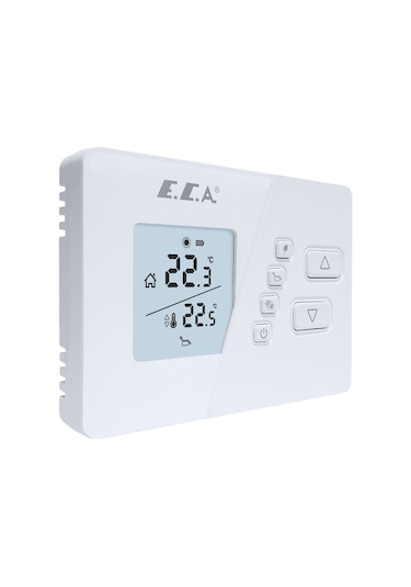 E.C.A. Poly Comfort 200W Kablosuz Oda Termostatı Beyaz