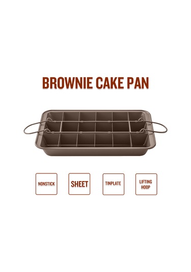 Qingmipy Altı Sabit Kareli Kaliteli Teneke Browni Kalıbı - Anti Yapışkan Kaplama İle Pastacı İçin Pratik Fırın模 Çok Renkli