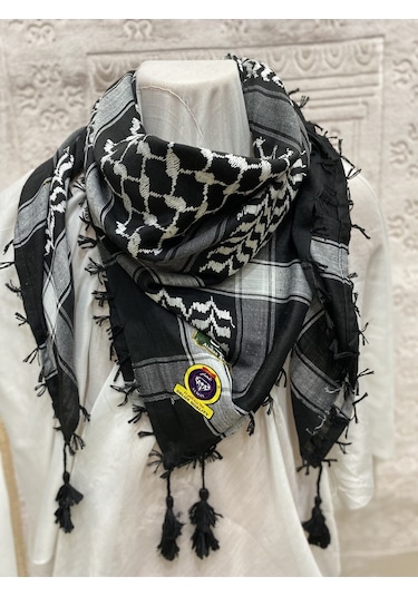 Artworkanatolia Siyah Beyaz Boyunluk Beyaz - Siyah