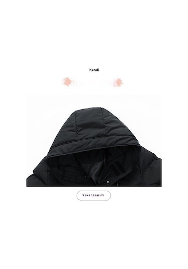 Büyük Beden Yeni Kışlık Erkek Pamuklu Dolgulu Ceket Yeşil