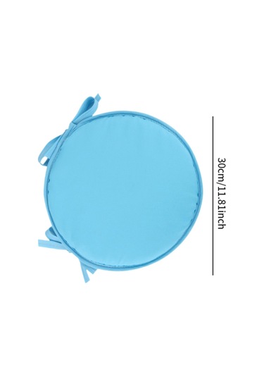 Suntek Yuvarlak Sandalye Yastık Zemin Pouf Mat Pedi Çay Mavi-30-cm Mavi 30 Cm