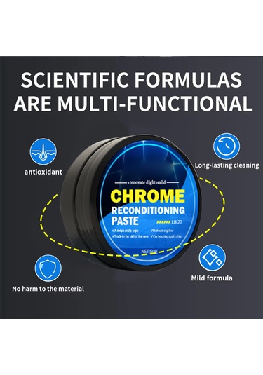Araba Kapısı Ve Penceresi Krom Şerit Metal Cila Macunu Parlak Şerit Macunu Krom Parça Macunu 50g,jwcwsq