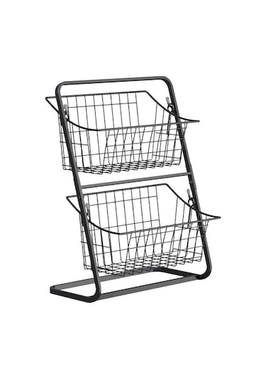 Tongxida Sebze Patates Soğan Aperatifler İçin Mutfak Depolama Tutucu Çok Gümüş L Gümüş L