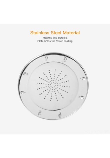 Geeksen Katlanır Kamp Izgarası - 4 Dilim Paslanmaz Çelik Portatif Ekmek Kızartma Makinesi Gümüş