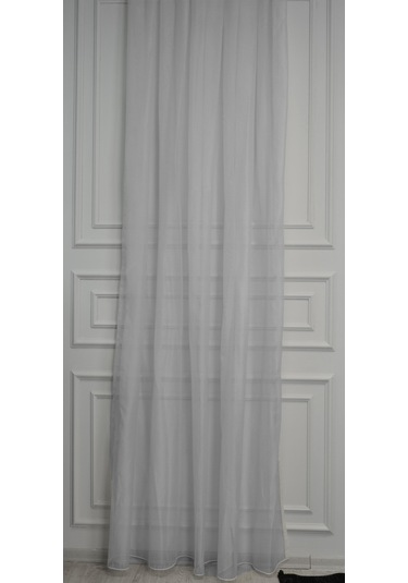 Parlak Vual Düz Tül Perde Krem-2485-krem