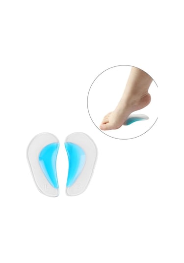 Ark Desteği Jel Düz Tabanlık Silikon Ayak Tabanı Boşluk Doldurucu