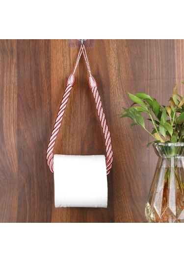 Pembe 1 Adet Kağıt Havlu Tutucular Havlu Askısı Banyo Havlu Kancası Rulo Kağıt Havlu Tutucu Havlu Askısı Tuvalet İpi Vermek Çivisiz Bağlantı